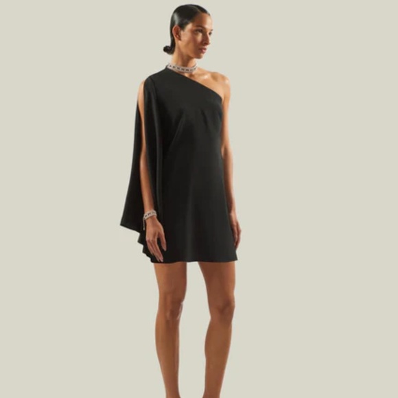 White House Black Market Dresses & Skirts - Black one shoulder dress, size 00